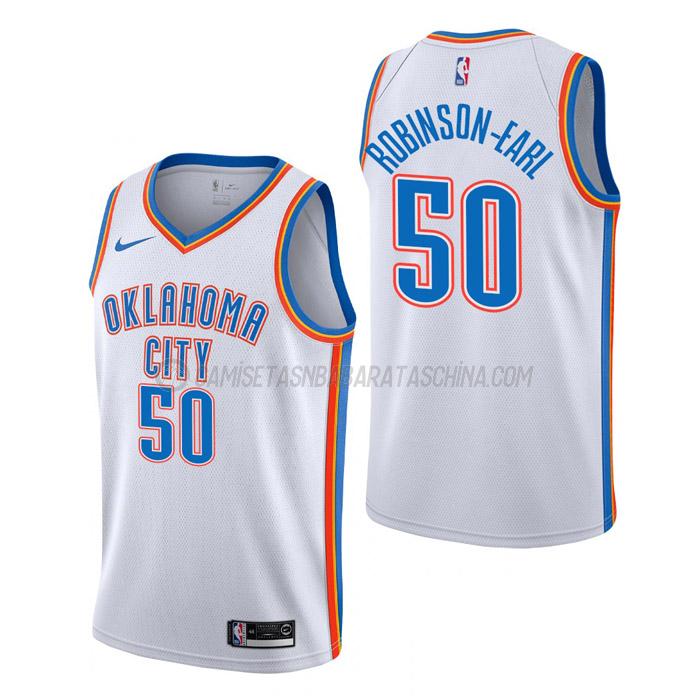 camiseta jeremiah robinson-earl oklahoma city thunder de 50 hombre association edition 2023 blanco