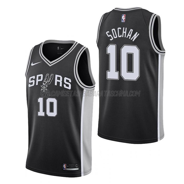 camiseta jeremy sochan san antonio spurs de 10 hombre icon edition 2023 negro