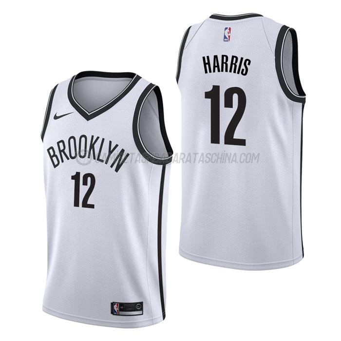 camiseta joe harris brooklyn nets de 12 hombre association edition 2023 blanco