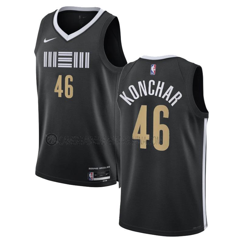 camiseta john konchar memphis grizzlies de 46 hombre city edition 2023-24 negro