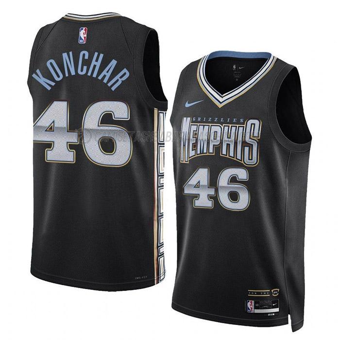 camiseta john konchar memphis grizzlies de 46 hombre city edition 2023 negro