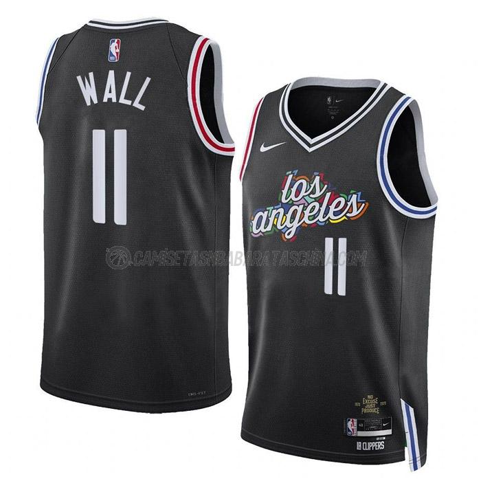 camiseta john wall los angeles clippers de 11 hombre city edition 2023 negro