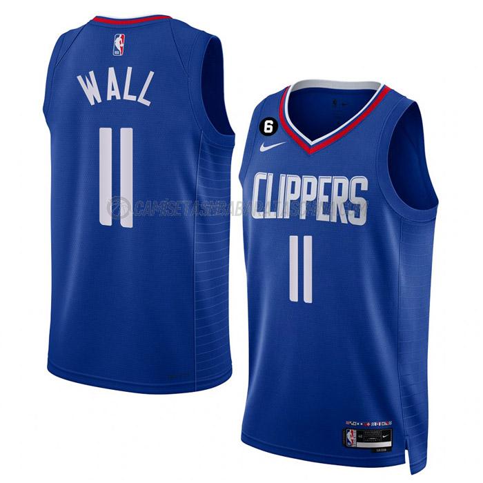 camiseta john wall los angeles clippers de 11 hombre icon edition 2023 azul