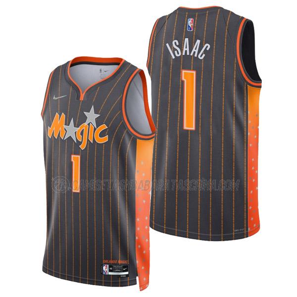 camiseta jonathan isaac orlando magic de 1 hombre city edition 2022 negro