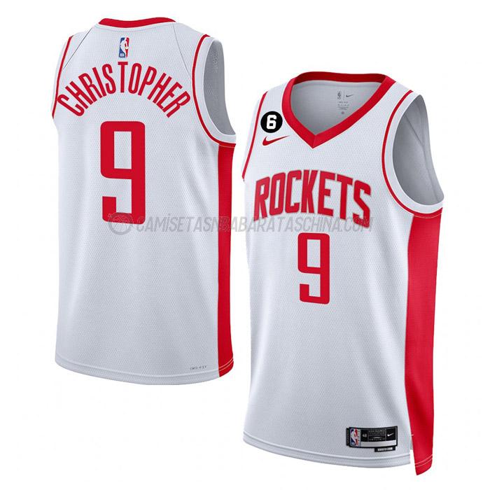 camiseta josh christopher houston rockets de 9 hombre association edition 2023 blanco