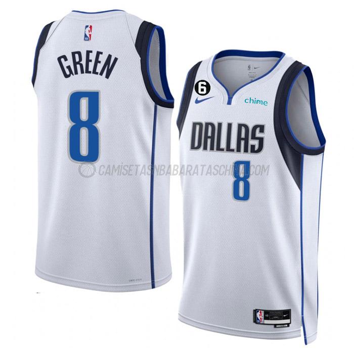 camiseta josh green dallas mavericks de 8 hombre association edition 2023 blanco