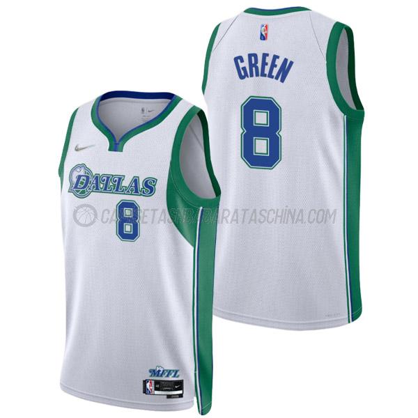 camiseta josh green dallas mavericks de 8 hombre city edition 2022 blanco