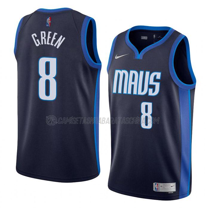 camiseta josh green dallas mavericks de 8 hombre earned edition 2022 azul marino