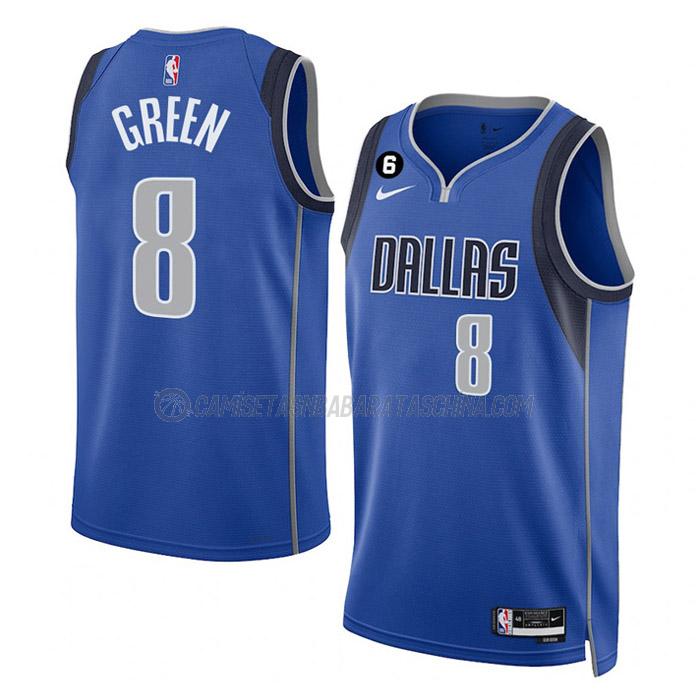 camiseta josh green dallas mavericks de 8 hombre icon edition 2023 azul