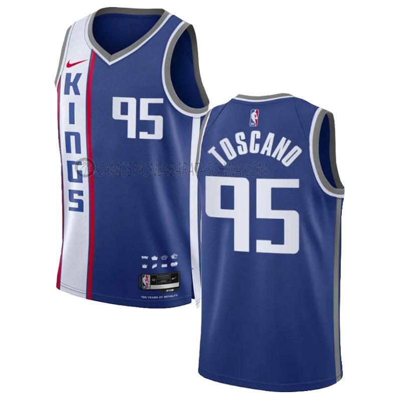 camiseta juan toscano-anderson sacramento kings de 95 hombre city edition 2023-24 azul