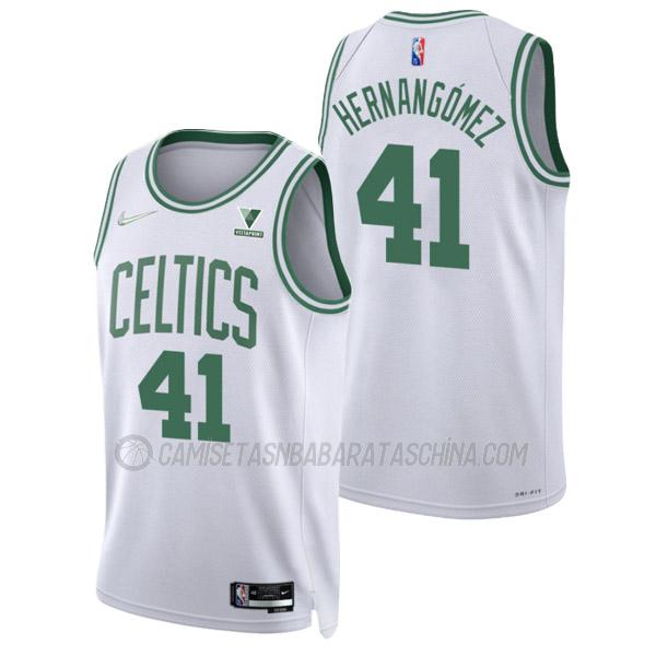 camiseta juancho hernangomez boston celtics de 41 hombre association edition 2022 blanco