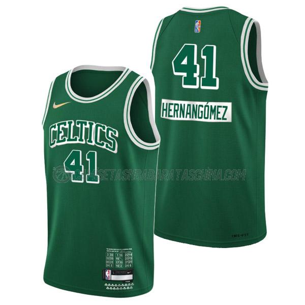 camiseta juancho hernangomez boston celtics de 41 hombre city edition 2022 verde