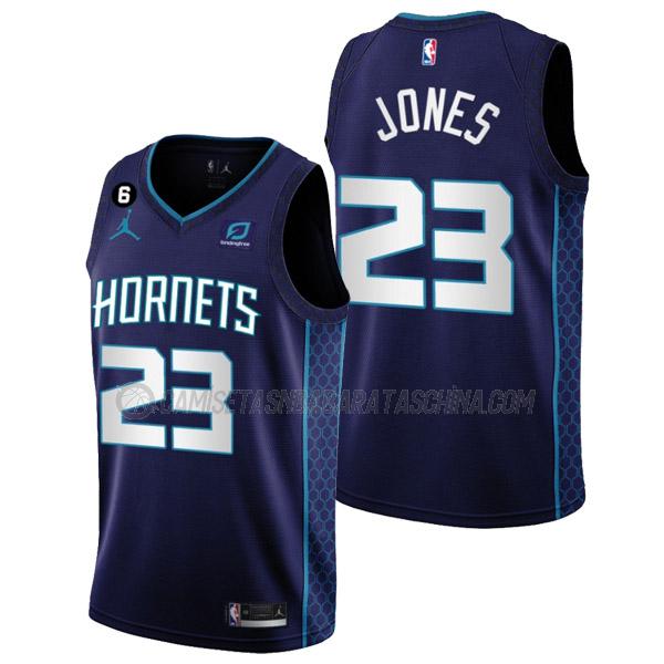 camiseta kai jones charlotte hornets de 23 hombre statement edition 2023 púrpura