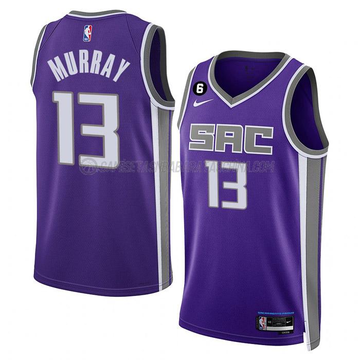 camiseta keegan murray sacramento kings de 13 hombre icon edition 2023 púrpura