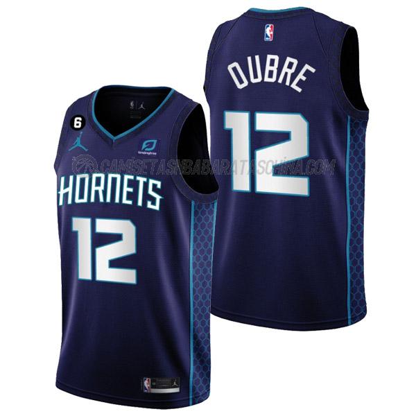 camiseta kelly oubre charlotte hornets de 12 hombre statement edition 2023 púrpura