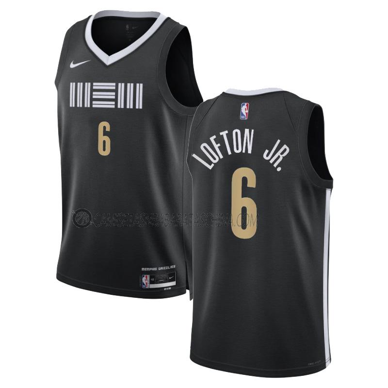 camiseta kenneth lofton jr memphis grizzlies de 6 hombre city edition 2023-24 negro