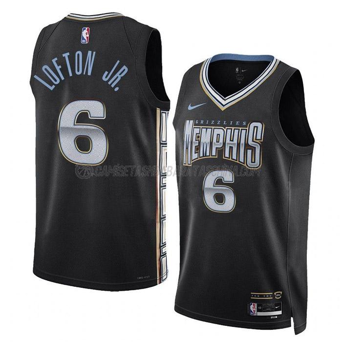 camiseta kenneth lofton jr memphis grizzlies de 6 hombre city edition 2023 negro