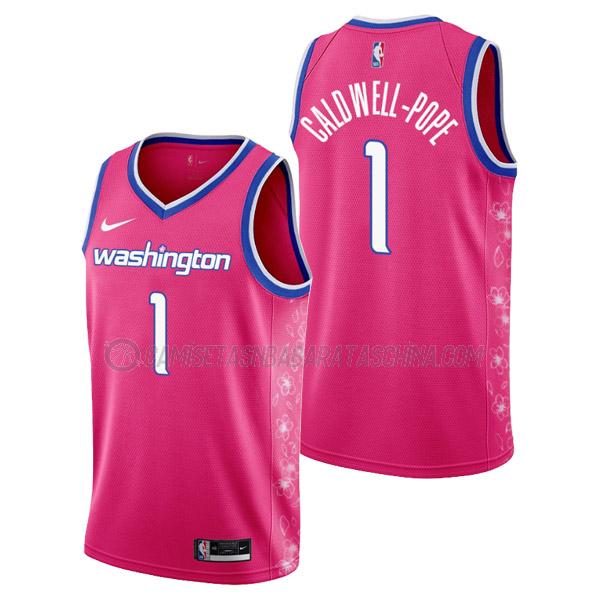 camiseta kentavious caldwell-pope washington wizards de 1 hombre city edition 2023 rosa