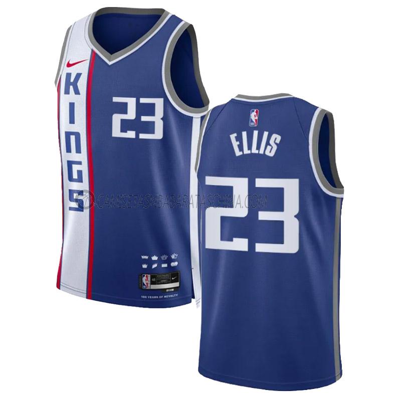 camiseta keon ellis sacramento kings de 23 hombre city edition 2023-24 azul