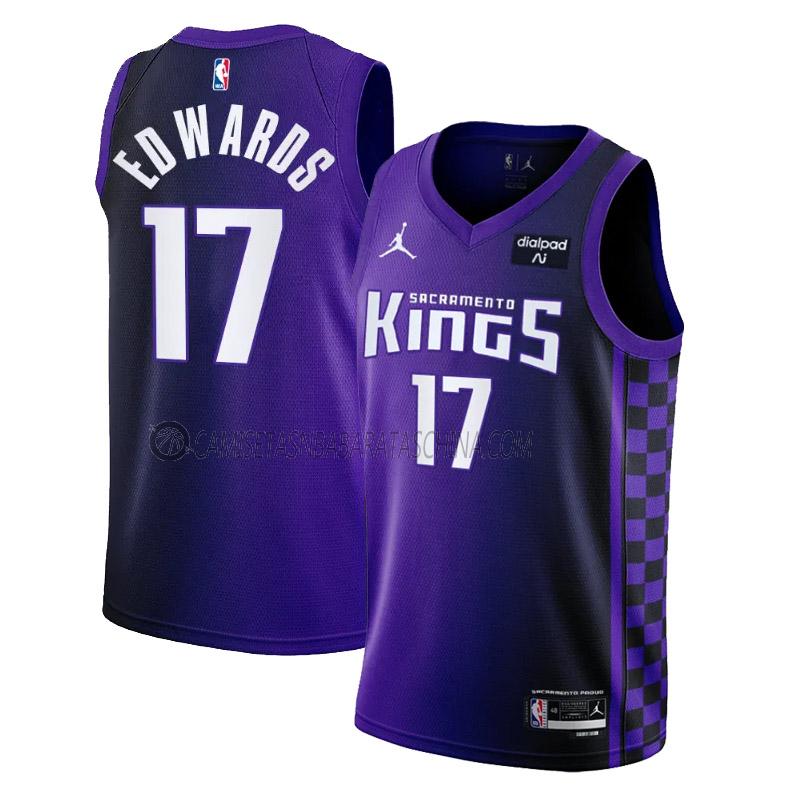 camiseta kessler edwards sacramento kings de 17 hombre statement edition 2023-24 púrpura