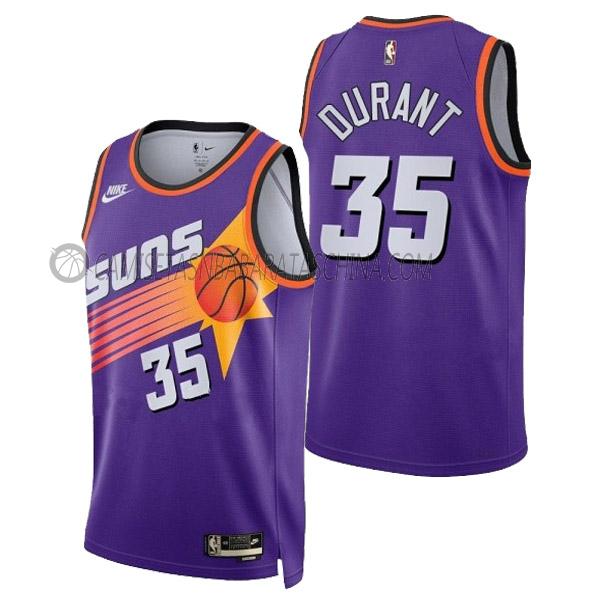 camiseta kevin durant phoenix suns de 35 hombre classic edition 2023 púrpura