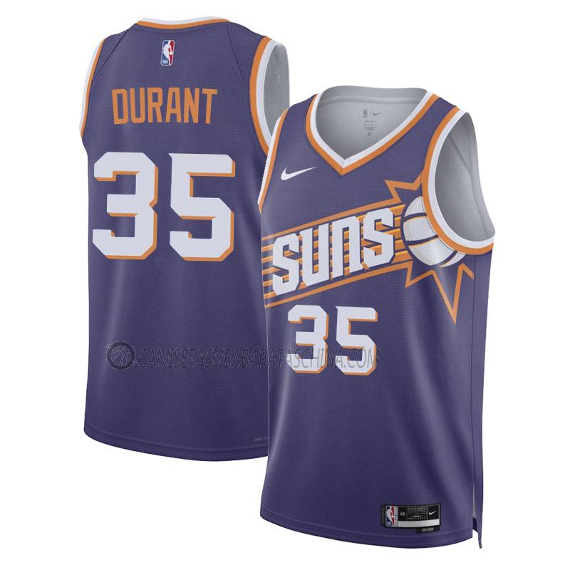 camiseta kevin durant phoenix suns de 35 hombre icon edition 2023-24 púrpura