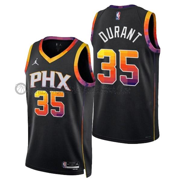 camiseta kevin durant phoenix suns de 35 hombre statement edition 2023 negro