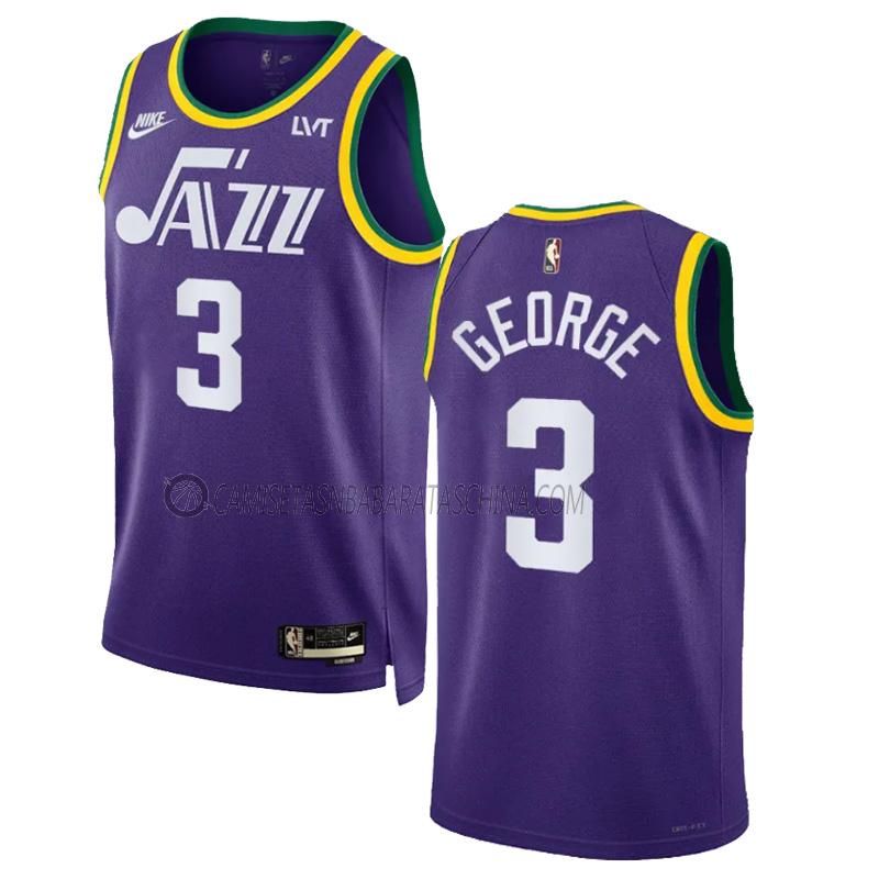 camiseta keyonte george utah jazz de 3 hombre classic edition 2023-24 púrpura