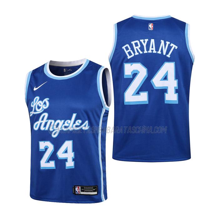 camiseta kobe bryant los angeles lakers de 24 niños classic edition 2021 azul