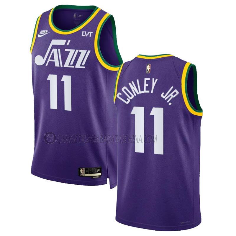 camiseta kris dunn utah jazz de 11 hombre classic edition 2023-24 púrpura