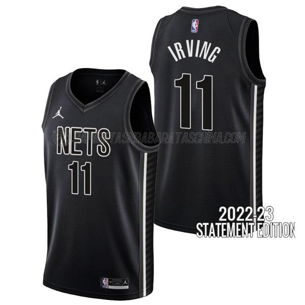 camiseta kyrie irving brooklyn nets de 11 hombre statement edition 2023 negro