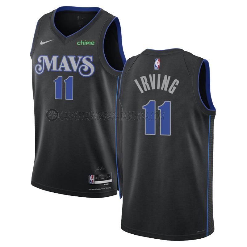 camiseta kyrie irving dallas mavericks de 11 hombre city edition 2023-24 negro