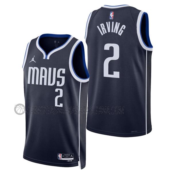 camiseta kyrie irving dallas mavericks de 2 hombre statement edition 2023 azul marino