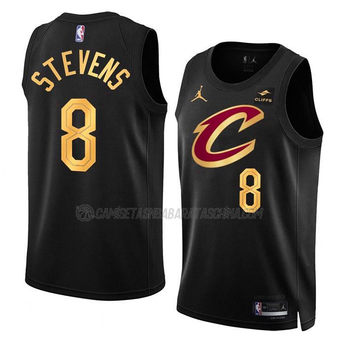 camiseta lamar stevens cleveland cavaliers de 8 hombre statement edition 2023 negro