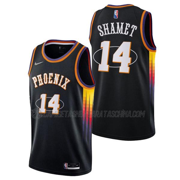 camiseta landry shamet phoenix suns de 14 hombre mixtape edition 2022 negro