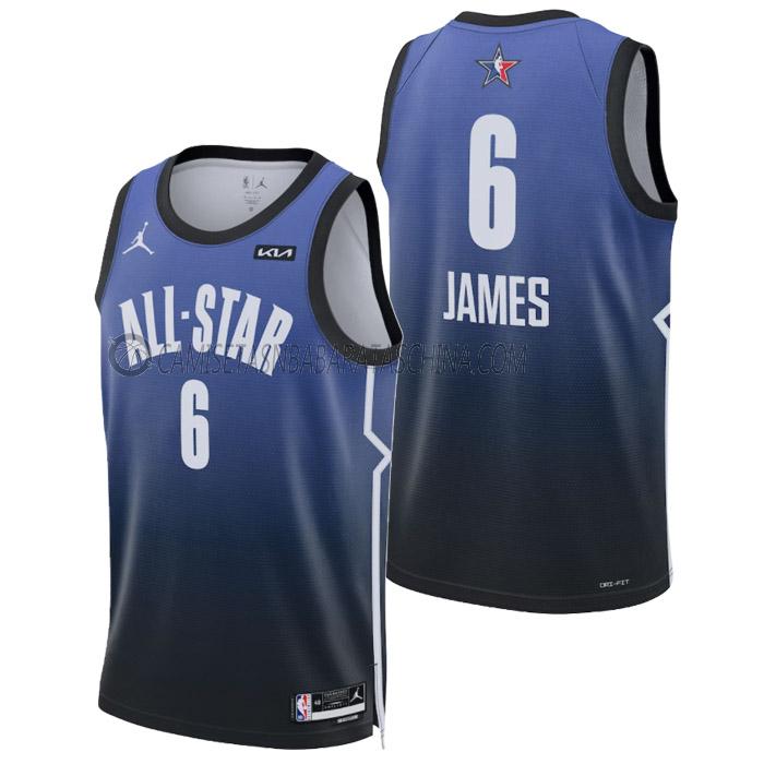 camiseta lebron james nba all-star de 6 hombre 2023 azul