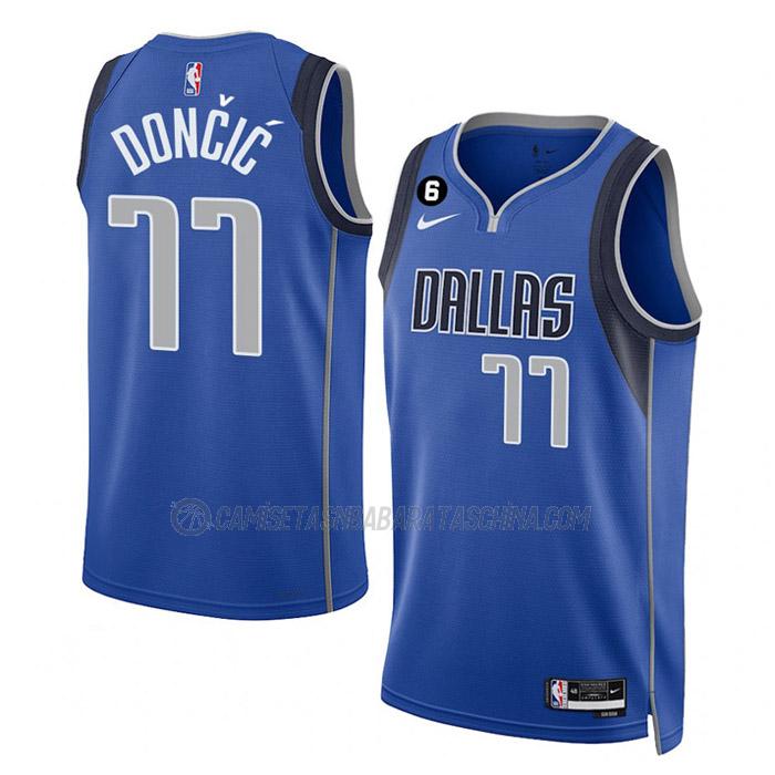 camiseta luka doncic dallas mavericks de 77 hombre icon edition 2023 azul