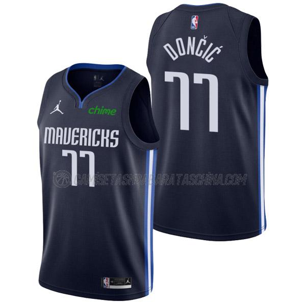 camiseta luka doncic dallas mavericks de 77 hombre statement edition 2022 azul marino