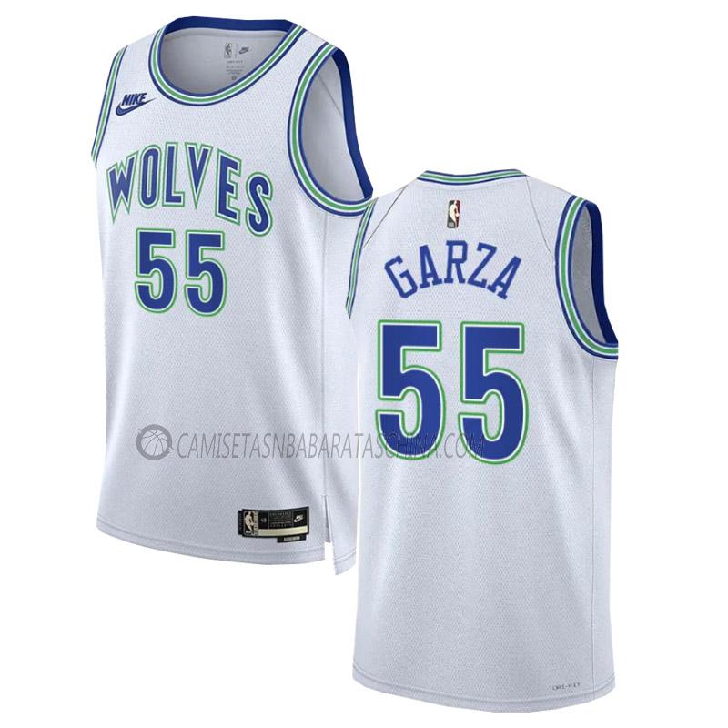 camiseta luka garza minnesota timberwolves de 55 hombre classic edition 2023-24 blanco