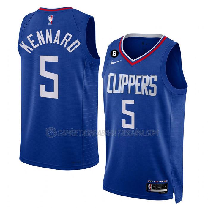 camiseta luke kennard los angeles clippers de 5 hombre icon edition 2023 azul