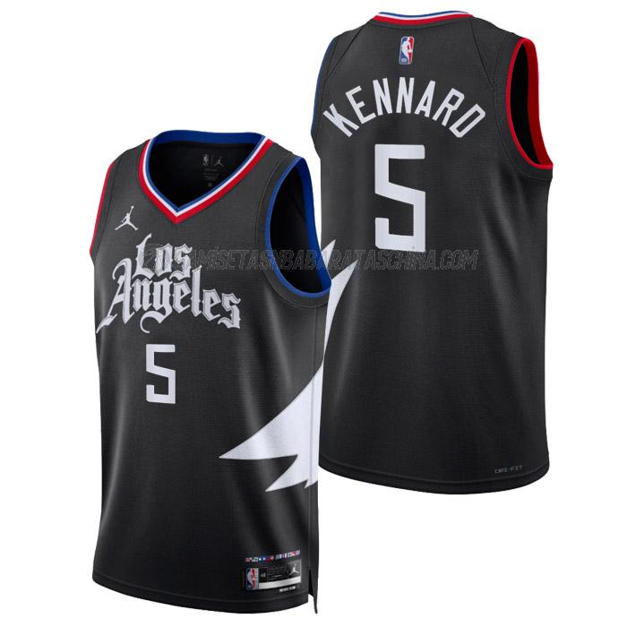 camiseta luke kennard los angeles clippers de 5 hombre statement edition 2023 negro