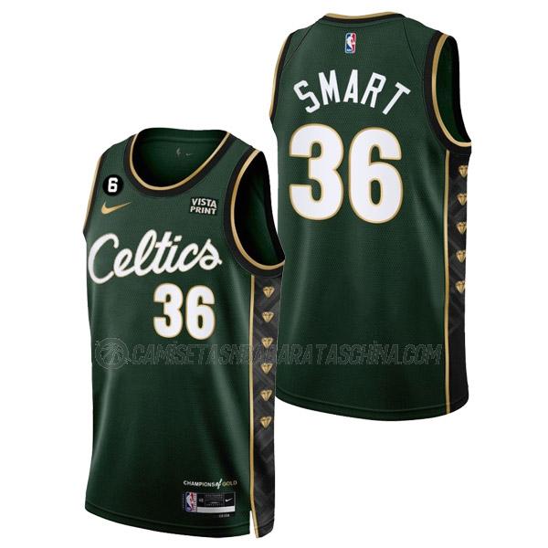 camiseta marcus smart boston celtics de 36 hombre city edition 2023 verde