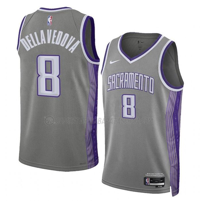 camiseta matthew dellavedova sacramento kings de 8 hombre city edition 2023 gris