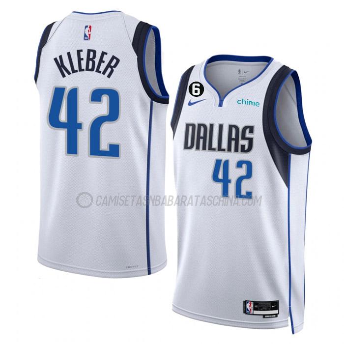 camiseta maxi kleber dallas mavericks de 42 hombre association edition 2023 blanco