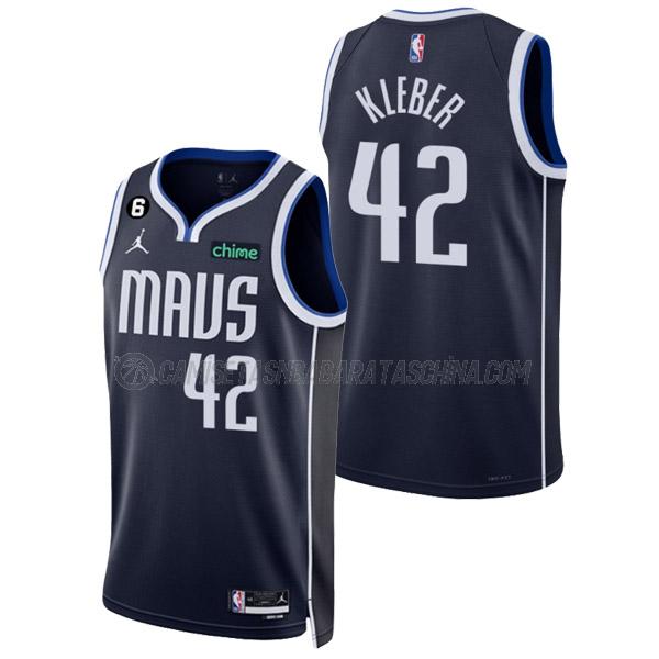 camiseta maxi kleber dallas mavericks de 42 hombre statement edition 2023 azul marino