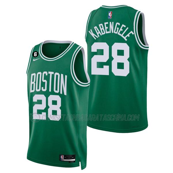 camiseta mfiondu kabengele boston celtics de 28 hombre icon edition 2023 verde