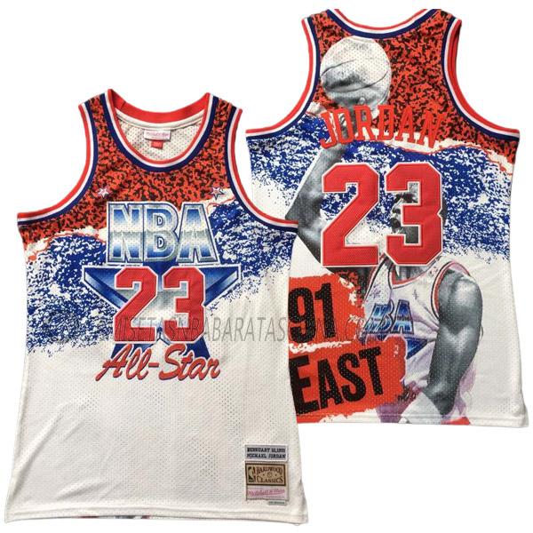 camiseta michael jordan all star de 23 hombre 23210b3 1991 blanco