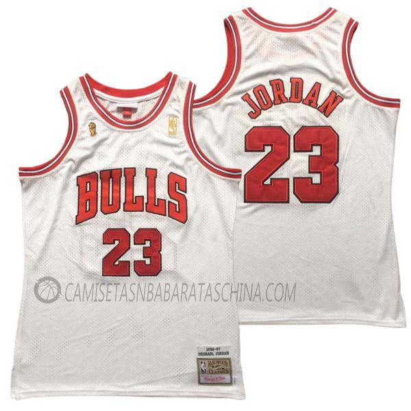 camiseta michael jordan chicago bulls de 23 hombre 23210b34 blanco