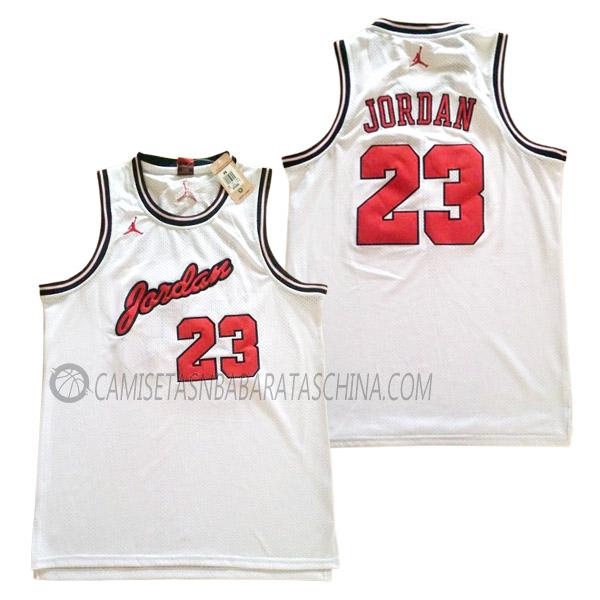 camiseta michael jordan chicago bulls de 23 hombre 23210b39 blanco