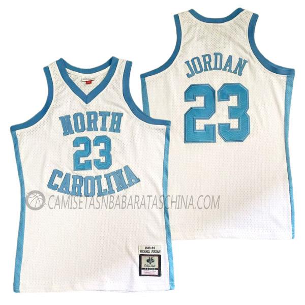 camiseta michael jordan north carolina de 23 hombre 23210b18 blanco